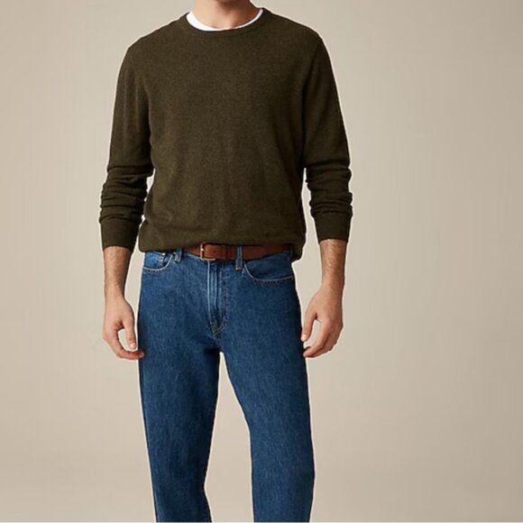 J. Crew Cashmere crewneck sweater Medium Dark Green - Picture 2 of 7